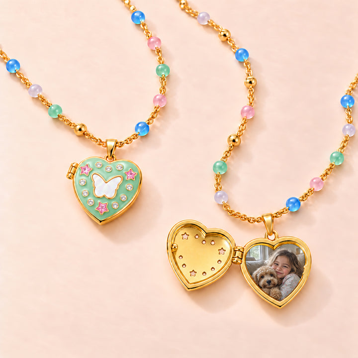 Personalisiertes kleines Herz-Baby-Initialenarmband