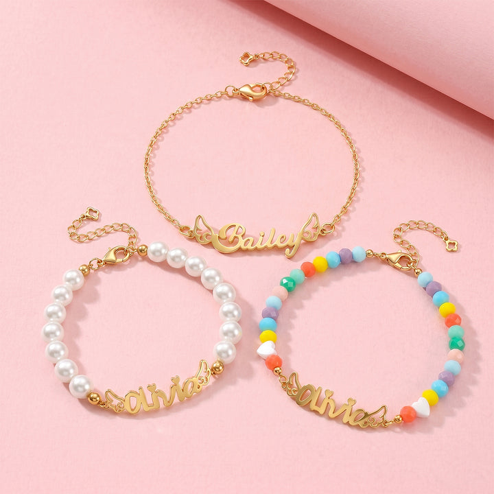 Collier personnalisé avec nom pour enfants