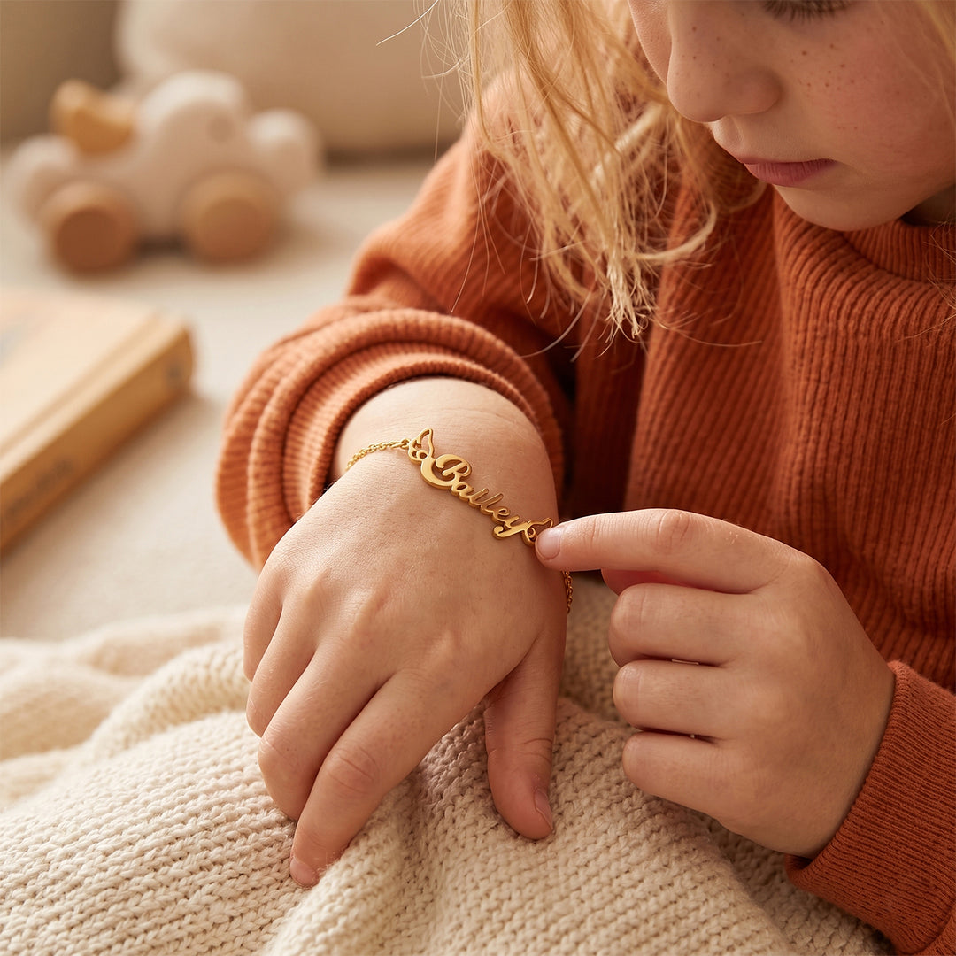 Collier personnalisé avec nom pour enfants