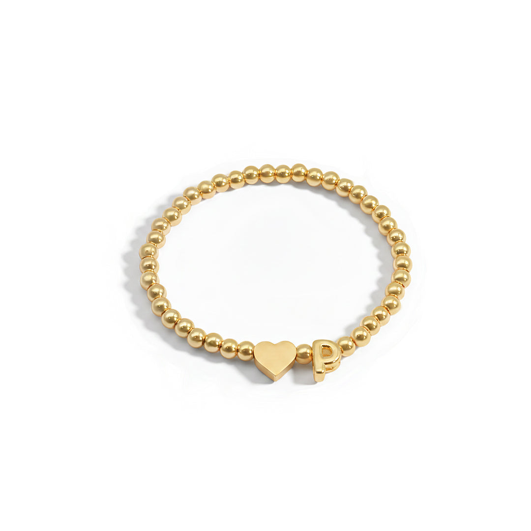 Personalisiertes kleines Herz-Baby-Initialenarmband