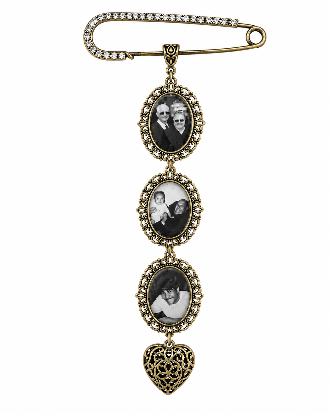 Personalized Memorial Bouquet Charm with Custom Photos