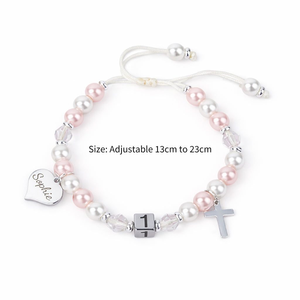 Personalisiertes Namensarmband zum 1. Geburtstag des Babys 