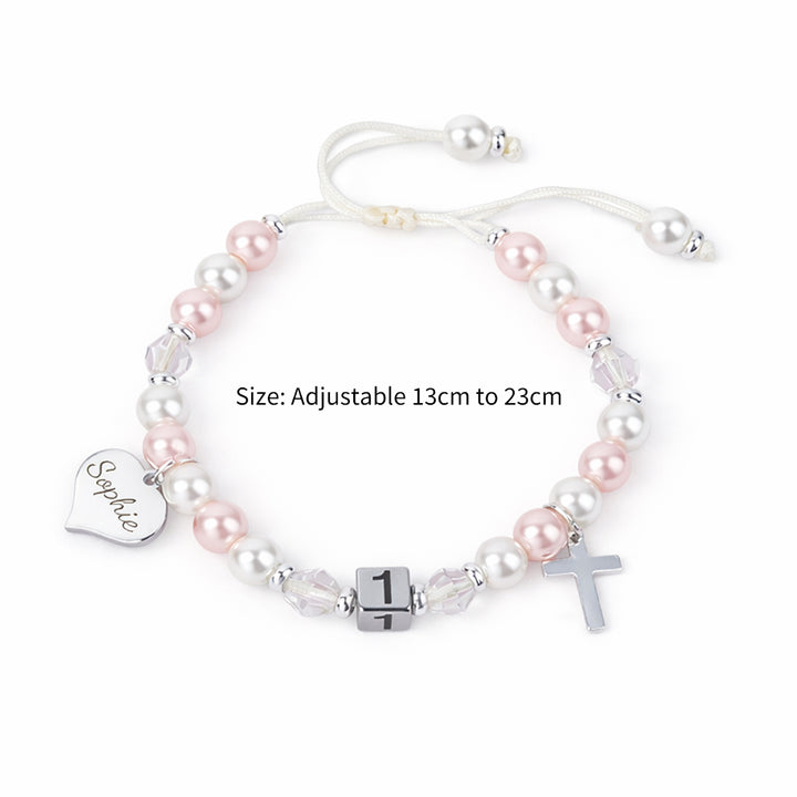 Personalisiertes Namensarmband zum 1. Geburtstag des Babys 