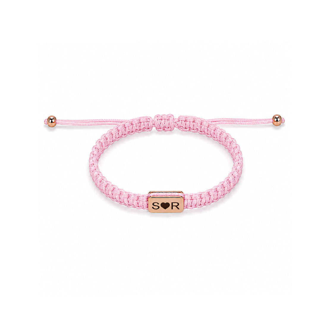 Personalized Name Braided Bracelet Adjustable Woven Rope Bracelet for Kids and Adults
