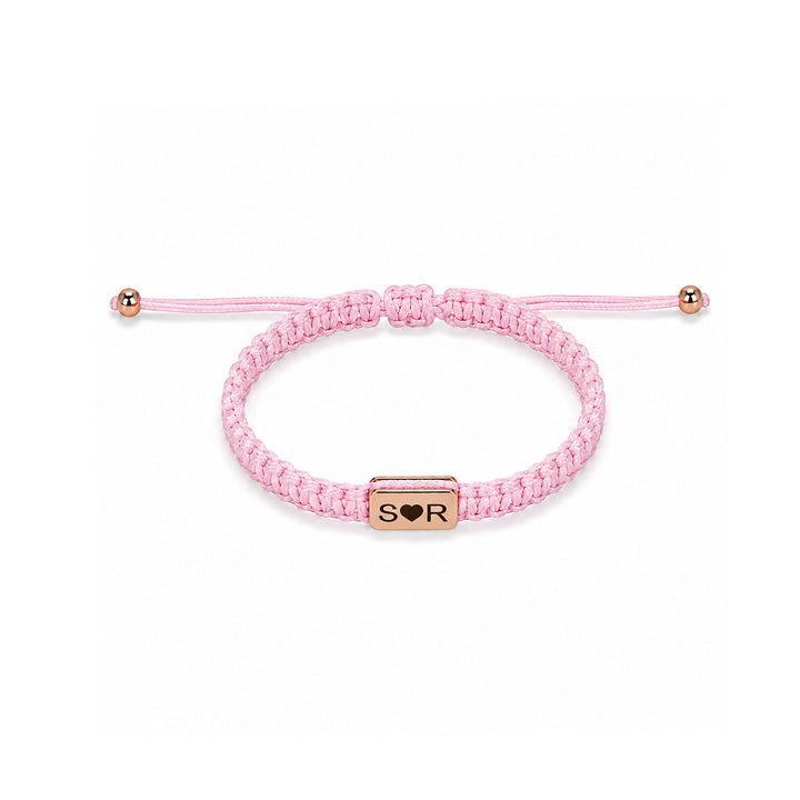 Personalized Name Braided Bracelet Adjustable Woven Rope Bracelet for Kids and Adults