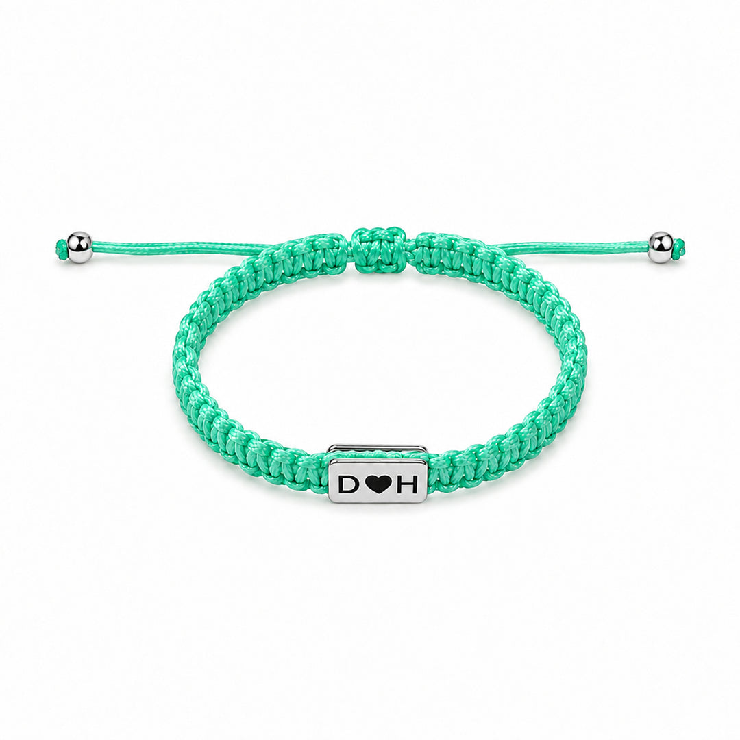Personalized Name Braided Bracelet Adjustable Woven Rope Bracelet for Kids and Adults