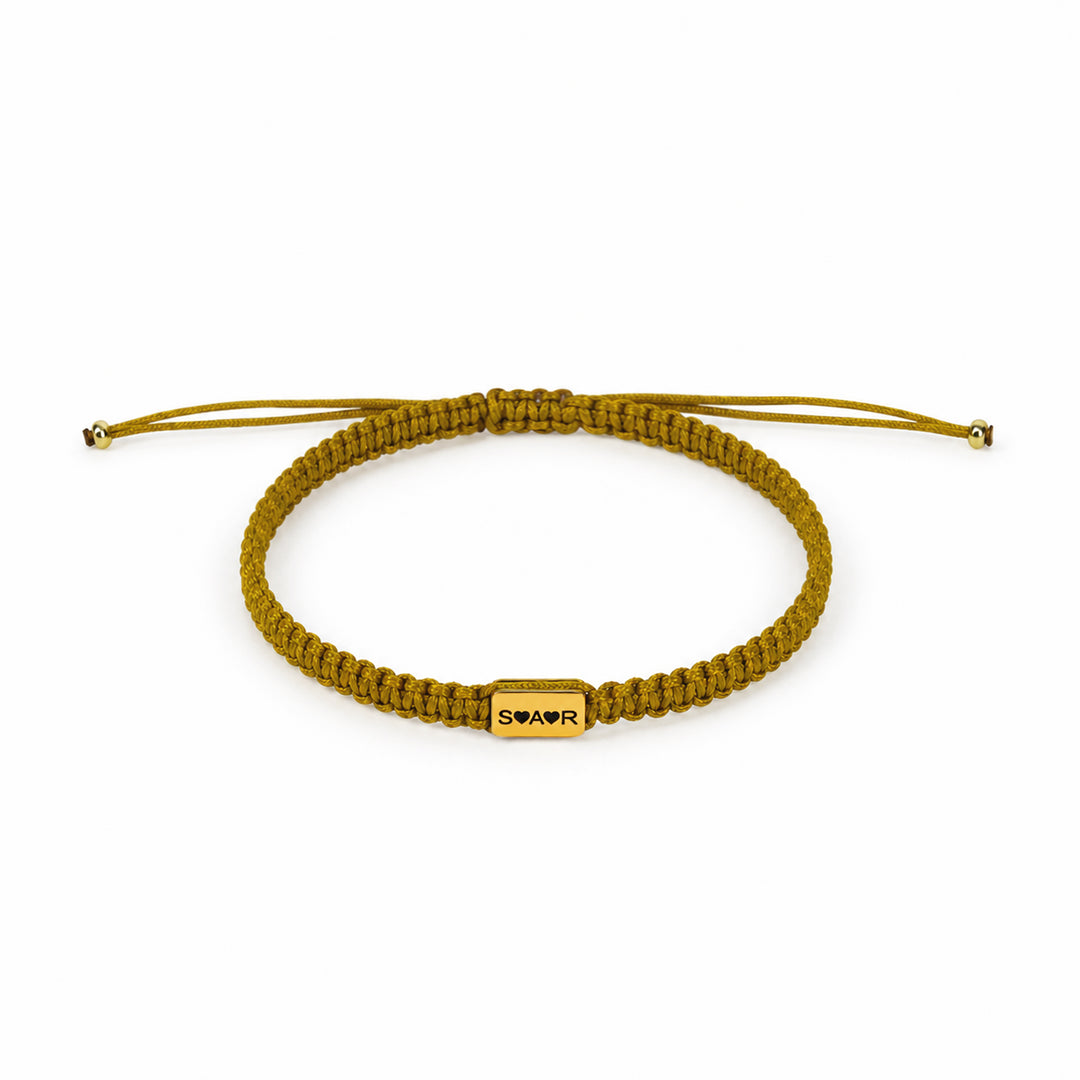 Personalized Name Braided Bracelet Adjustable Woven Rope Bracelet for Kids and Adults