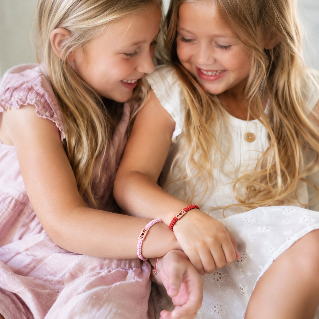 Personalized Name Braided Bracelet Adjustable Woven Rope Bracelet for Kids and Adults