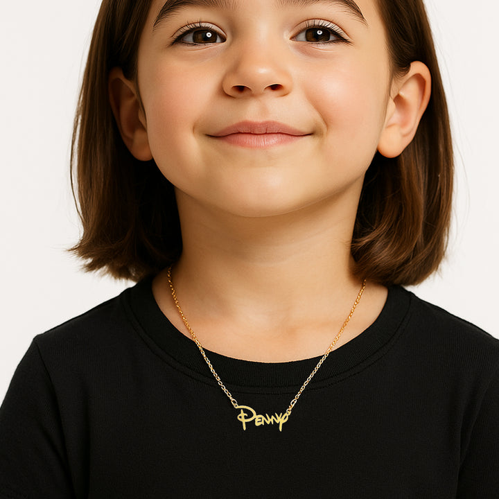 Collier personnalisé avec prénom de princesse pour enfant