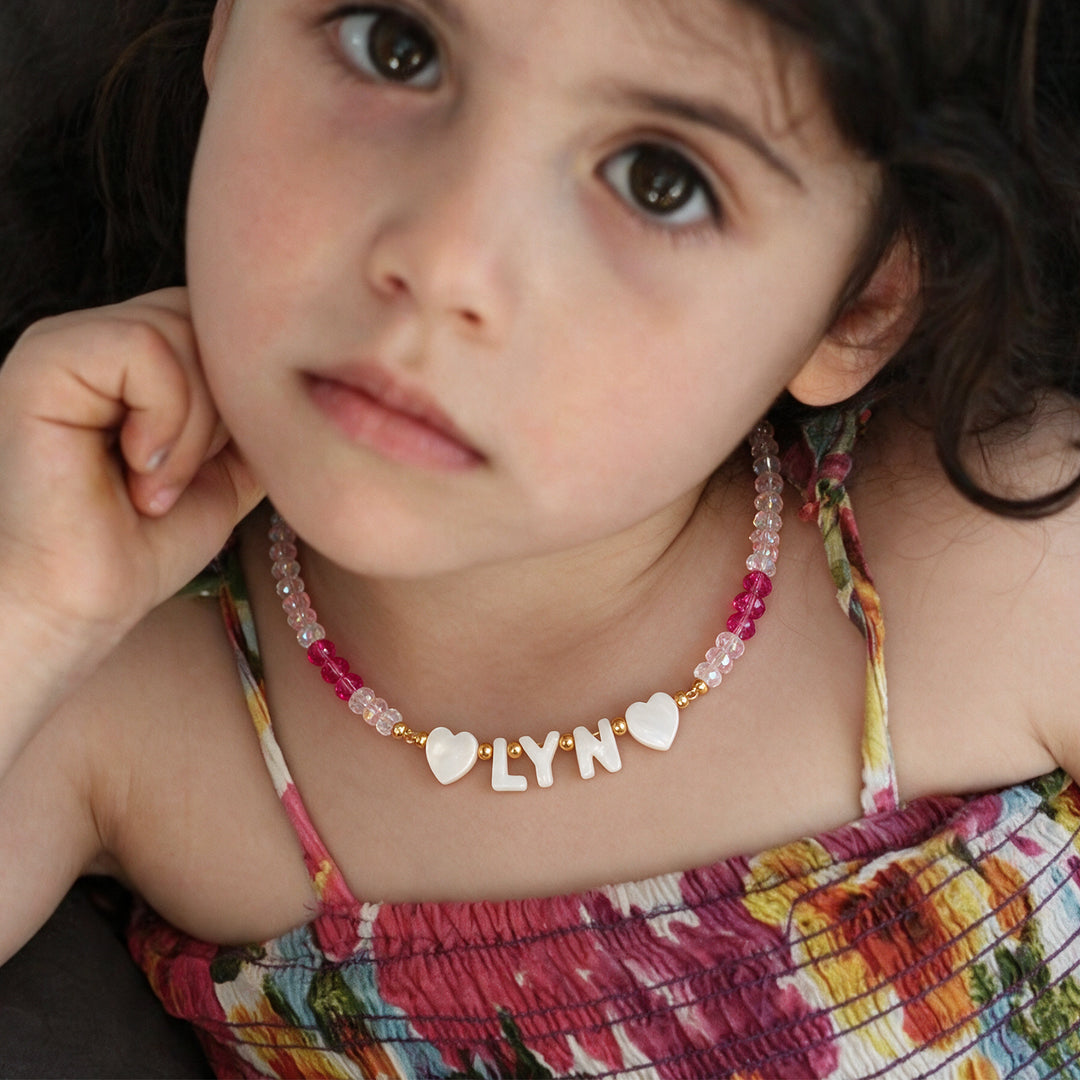 Personalisiertes kleines Herz-Baby-Initialenarmband