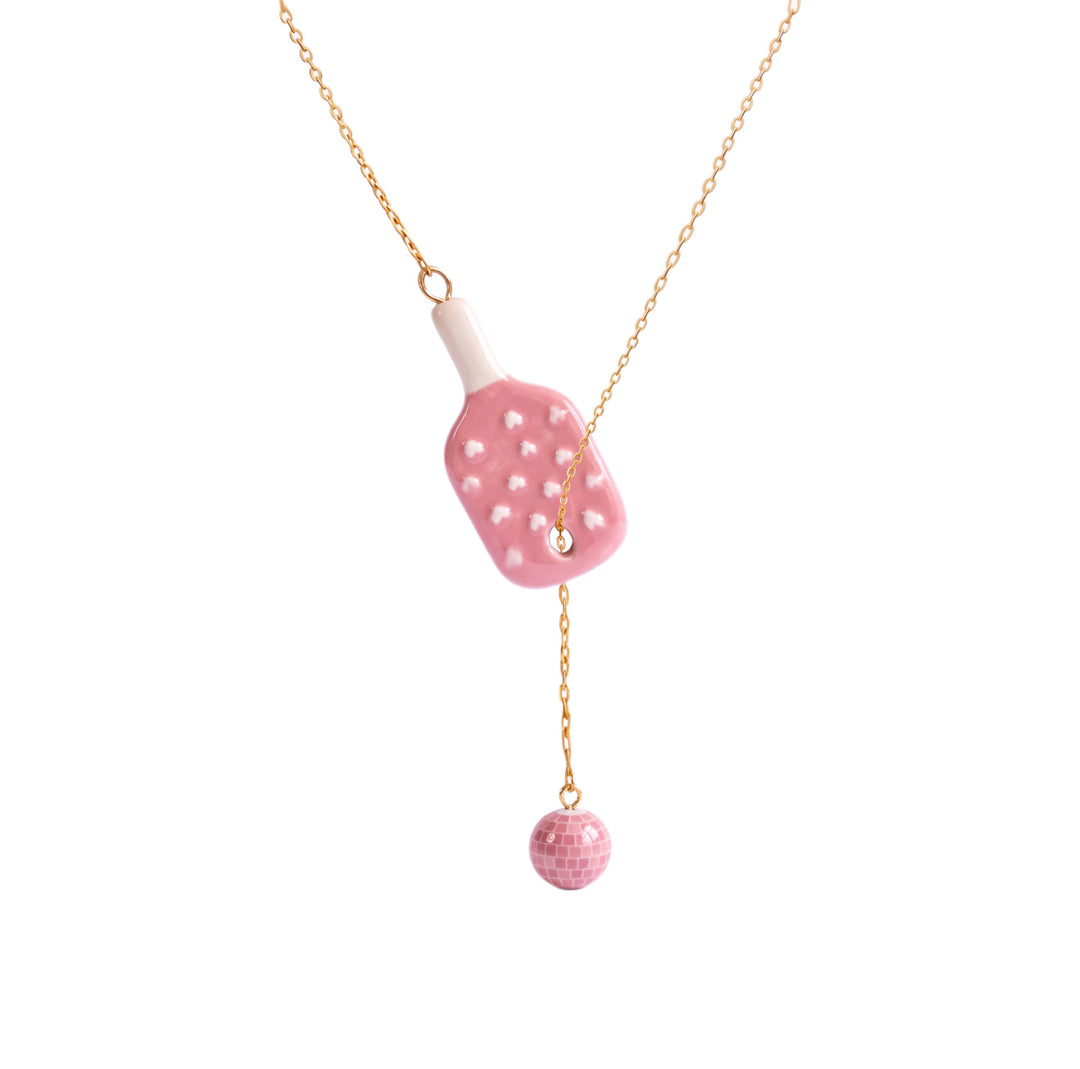 Playful Enamel Sports Charm Necklace for Girls