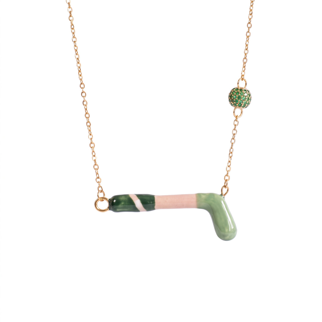 Playful Enamel Sports Charm Necklace for Girls