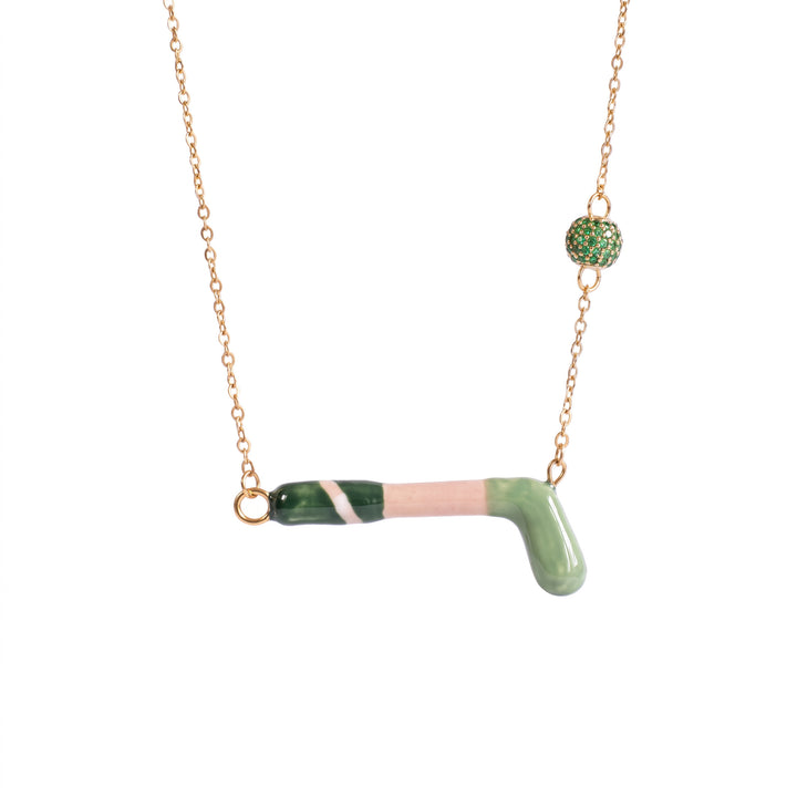 Playful Enamel Sports Charm Necklace for Girls