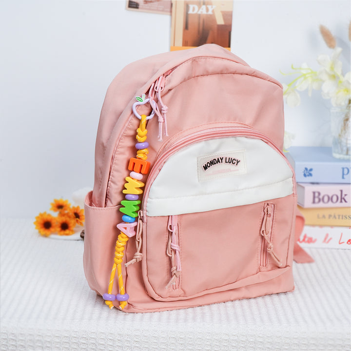 Breloque de sac à dos personnalisée avec nom pour enfant - Étiquette de sac à lettres personnalisée 