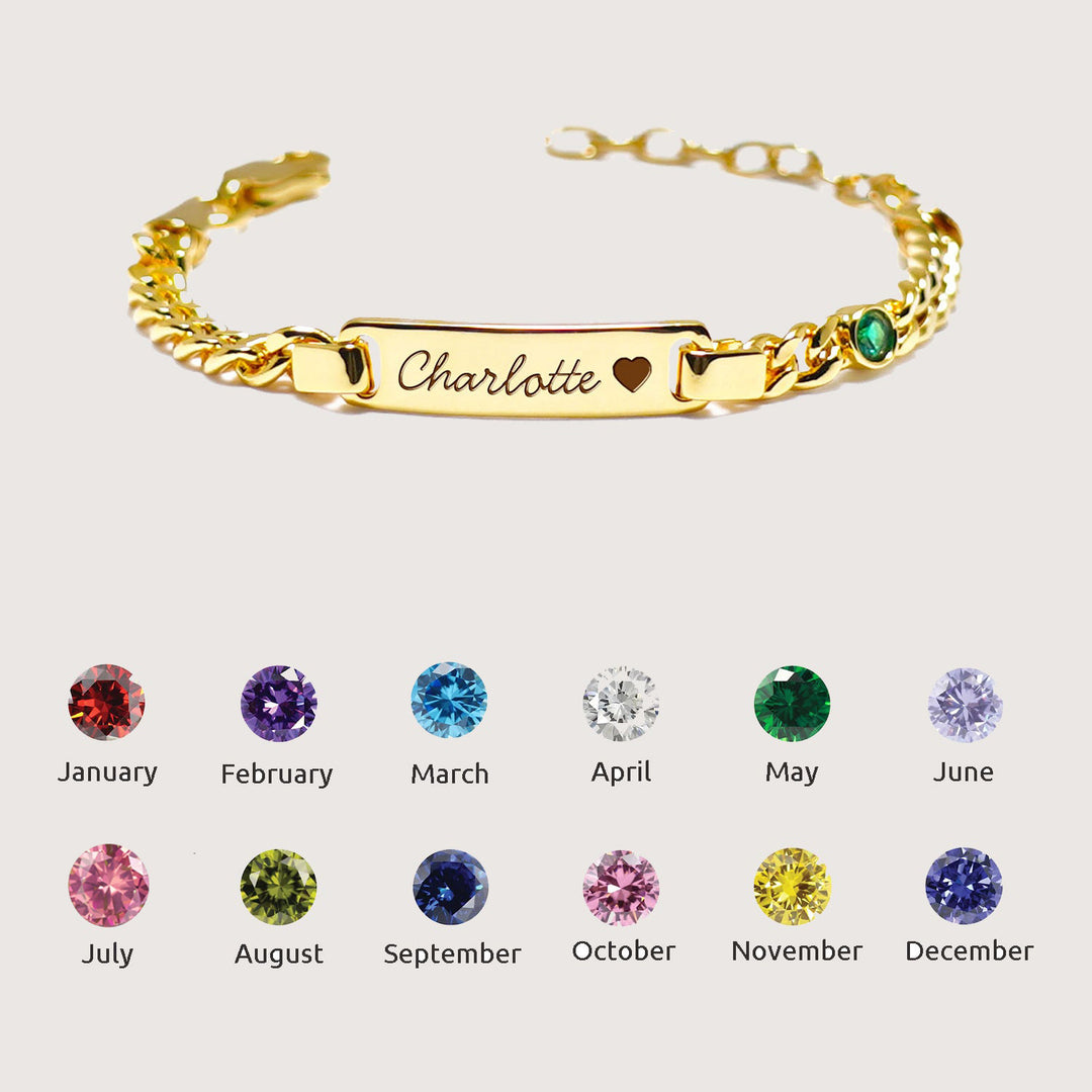 Personalized Baby Gold ID Bracelet
