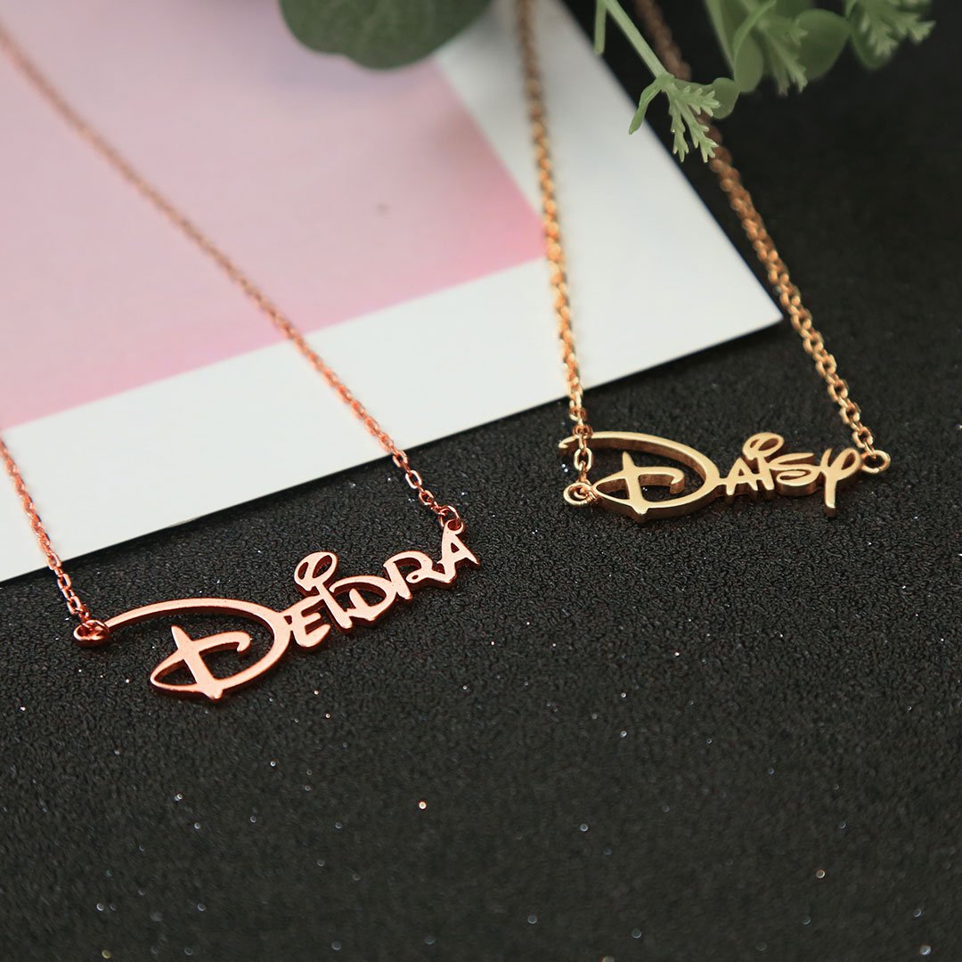 Personalized Princess Style Name Necklace