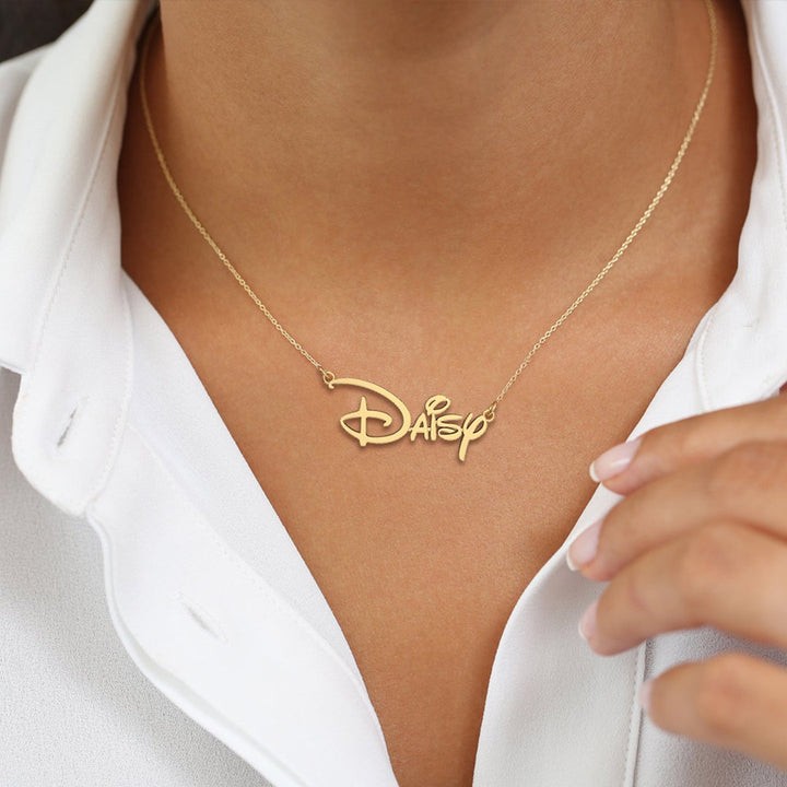 Personalized Princess Style Name Necklace