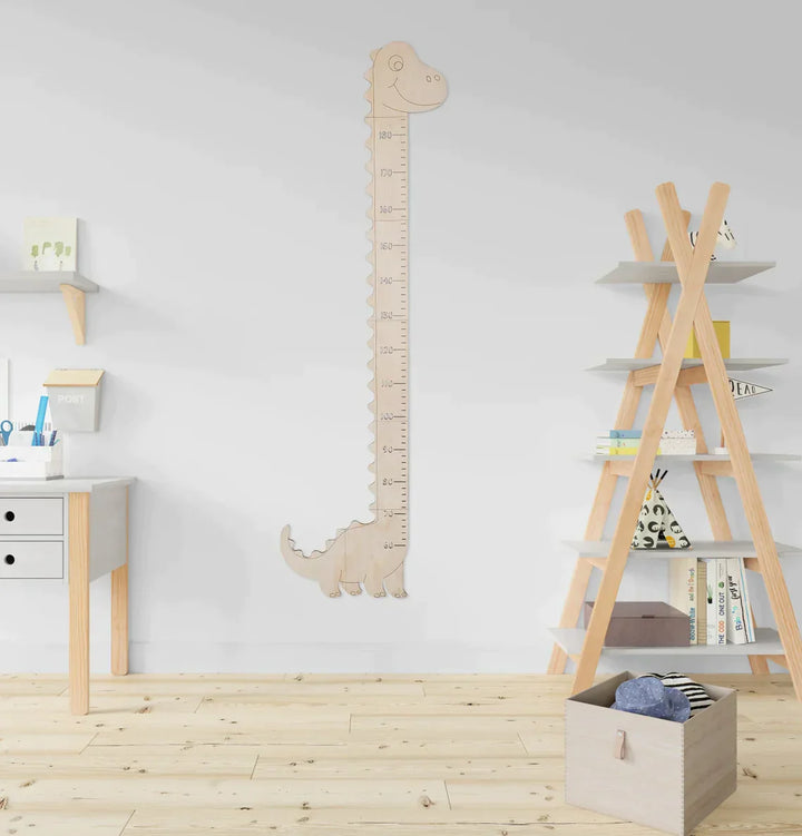 Personalized Wooden Kids Growth Chart - Dinosaur