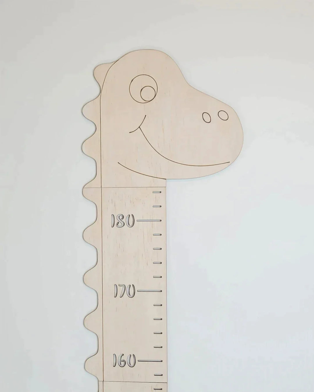 Personalized Wooden Kids Growth Chart - Dinosaur