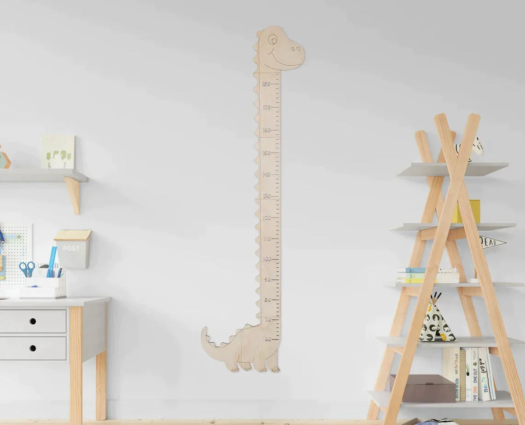 Personalized Wooden Kids Growth Chart - Dinosaur