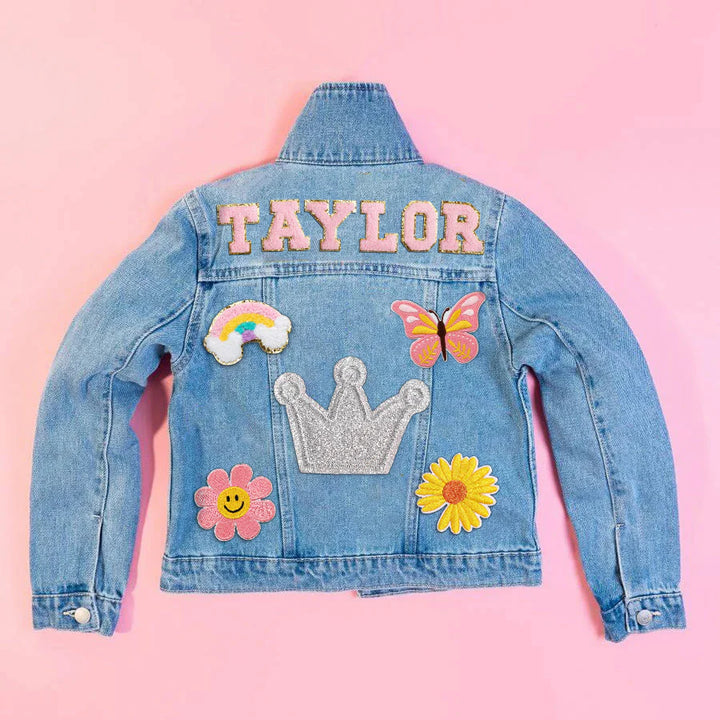 Personalized Kids Patch Jean Jacket