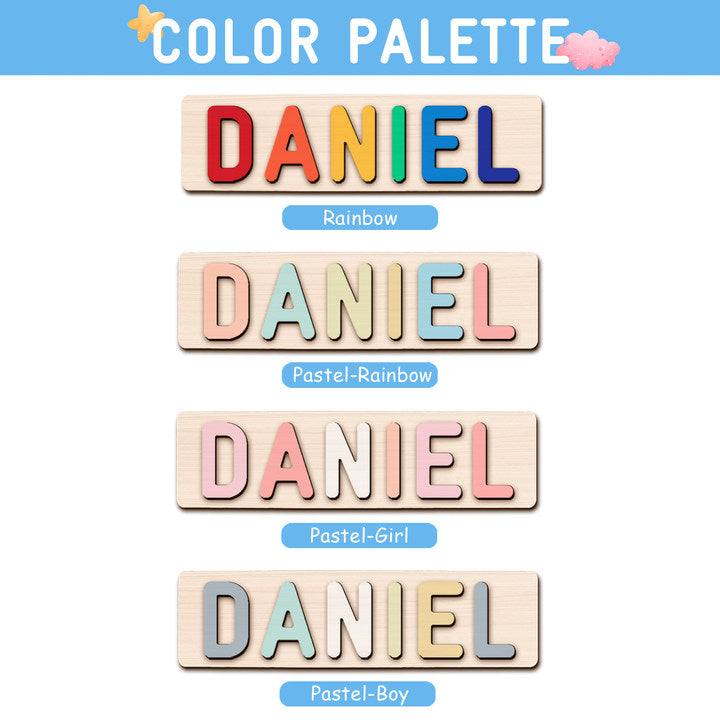 Custom Wooden Name Puzzle For Baby